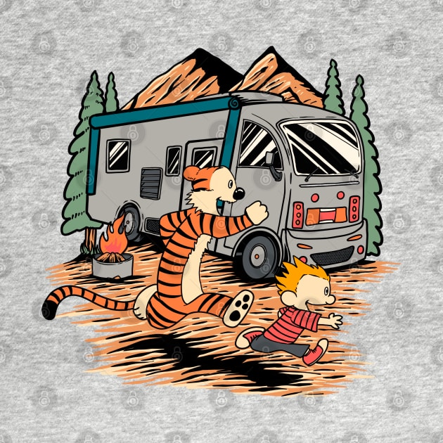 Calvin and Hobbes Adventure by soggyfroggie